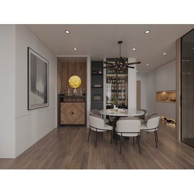 NỘI THẤT PHÒNG KHÁCH 29 - GỖ MDF PHONG CÁCH HIỆN ĐẠI