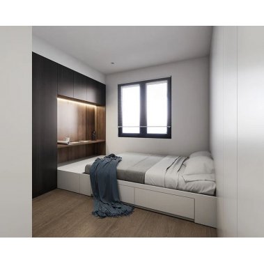 GIƯỜNG NGỦ GỖ MDF CHỐNG ẨM PHỦ MELAMINE