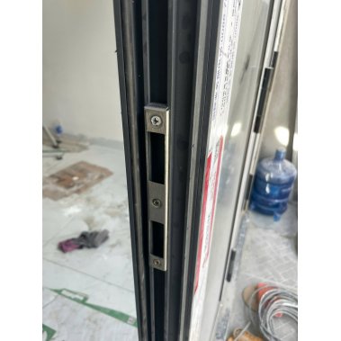 Khóa cửa nhôm xingfa nhận diện khuôn mặt Face ID 3D Demax EL902 GS APP WIFI (Màu Xám Ánh Sao)