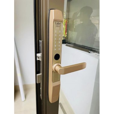 Khoá vân tay cửa nhôm, cửa đố nhỏ Laffer R1