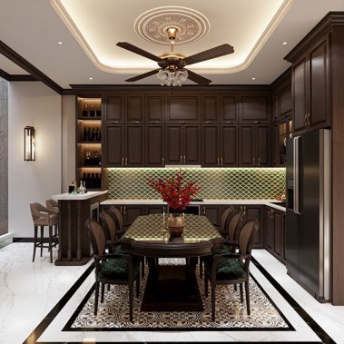 NỘI THẤT NHÀ PHỐ 12 - PHONG CÁCH INDOCHINE