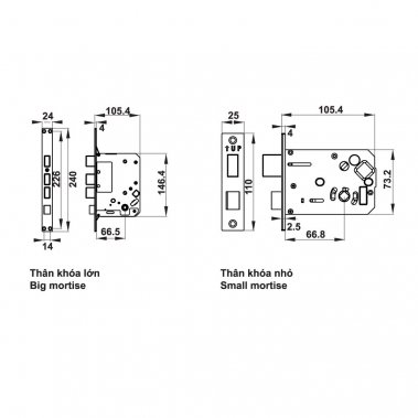 Khóa điện tử Hafele EL7200-TC 912.20.564