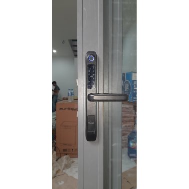 Khóa vân tay chống nước cửa nhôm xingfa, cửa sắt DEMAX EL101 BL - APP WIFI