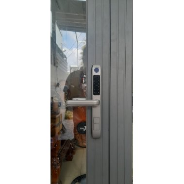 Khóa vân tay chống nước cửa nhôm xingfa, cửa sắt DEMAX EL101 SV - APP WIFI