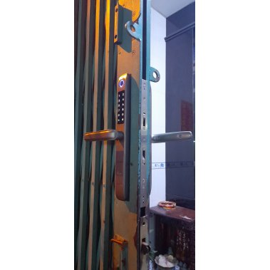 Khóa vân tay chống nước cửa nhôm xingfa, cửa sắt DEMAX EL101 SV - APP WIFI