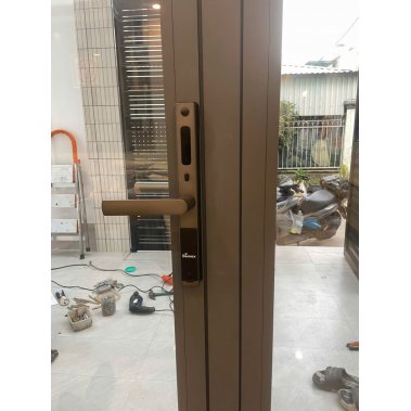 Khóa Thông Minh Cửa Nhôm Demax EL599 LUX AG - Mở Vân Tay, Chống Nước - Công nghệ Đức