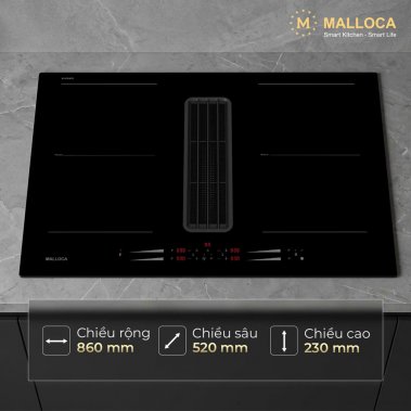 Bếp Từ Kết Hợp Máy Hút Mùi Malloca HIH860FZ 86cm – Giải Pháp Nhà Bếp Hiện Đại