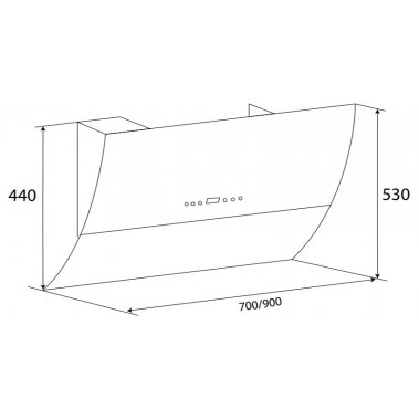 Máy hút mùi tự động dạng tivi KF-LUX-AT70H-BK/AT90H-BK