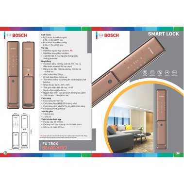 Khóa Cửa Vân Tay BOSCH FU 780K