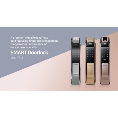 Khóa điện tử Samsung SHS-P718 LBG/EN SHS-P718 LBK/EN