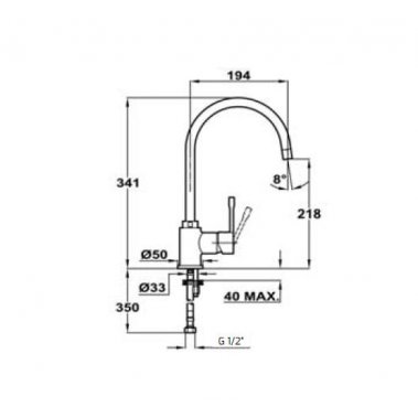 Vòi rửa Teka ARES 239150210