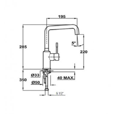 Vòi rửa Teka FRAME 915 509150210