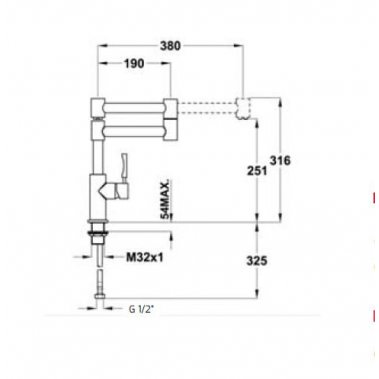 Vòi rửa Teka INX 983 749830210