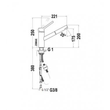Vòi rửa Teka VTK 978 249780210