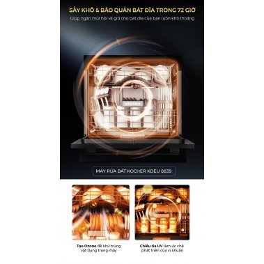 MÁY RỬA BÁT KOCHER KDEU-8839