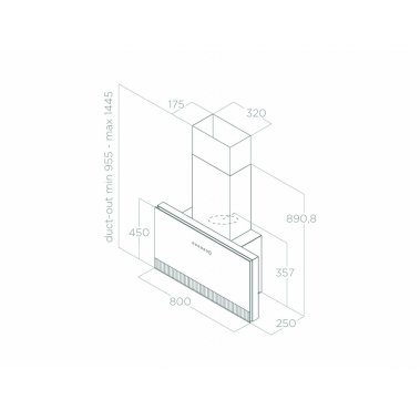 Máy hút mùi áp tường ELICA SUPER PLAT