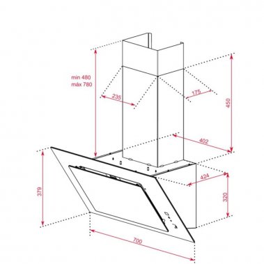 Máy Hút mùi Teka DVT 78660 TBS BK 112930041