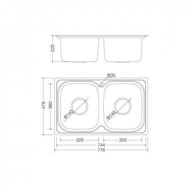 Chậu rửa chén Malloca MS 1001 NEW
