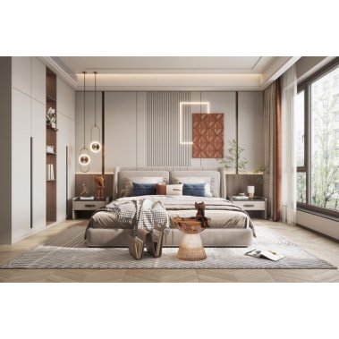 NỘI THẤT PHÒNG NGỦ 02 - PHONG CÁCH HIỆN ĐẠI GỖ MDF PHỦ MELAMINE
