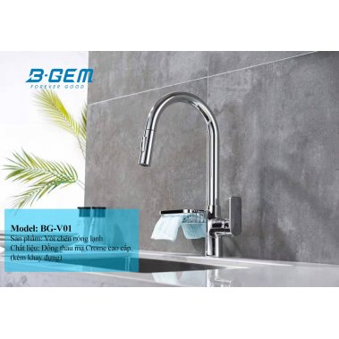 Vòi rửa chén nóng lạnh cao cấp B-Gem BG-V01