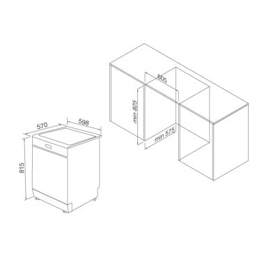 Máy rửa chén Malloca WQP12-J7309E E5