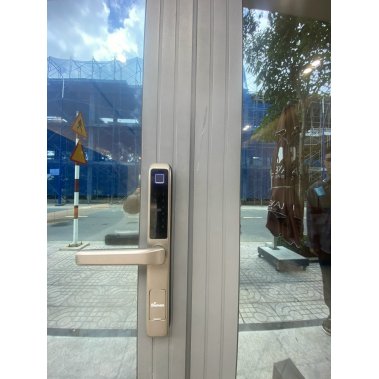 Khóa cửa nhôm xingfa chống nước Demax EL606 AG App Wifi