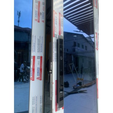 Khóa thông minh nhận diện khuôn mặt Face ID cửa nhôm sắt DEMAX EL908 BL CNC APP WIFI - chống nước