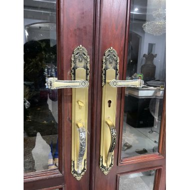 Khóa cửa chính Demax CL805 Brass đồng thau nguyên chất