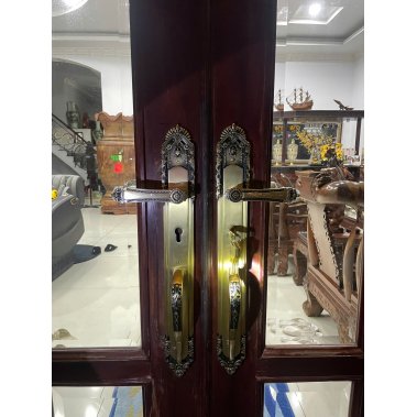 Khóa cửa chính Demax CL805 Brass đồng thau nguyên chất