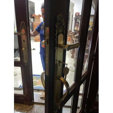Khóa cửa chính Demax CL805 Brass đồng thau nguyên chất