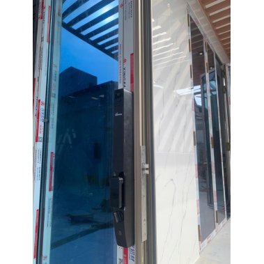Khóa thông minh nhận diện khuôn mặt Face ID cửa nhôm sắt DEMAX EL908 AG CNC APP WIFI - chống nước