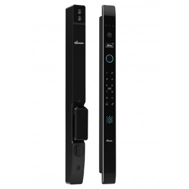 Khóa thông minh nhận diện khuôn mặt Face ID cửa nhôm sắt DEMAX EL908 BL CNC APP WIFI - chống nước