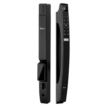 Khóa cửa nhôm xingfa nhận diện khuôn mặt Face ID 3D Demax EL902 BL APP WIFI (Màu đen)