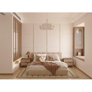 NỘI THẤT PHÒNG NGỦ 62 - GỖ MDF CHỐNG ẨM SƠN MÀU