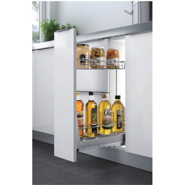 Kệ 2 tầng đựng chai lọ ray giảm chấn 305003 Higold