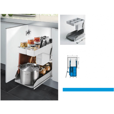 Kệ gia vị dụng cụ noah giảm chấn inox 304 306072 Higold