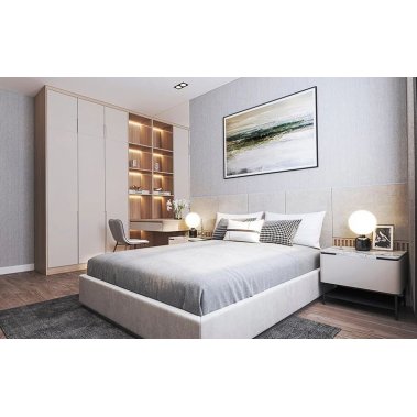 GIƯỜNG NGỦ GỖ MDF CHỐNG ẨM PHỦ MELAMINE