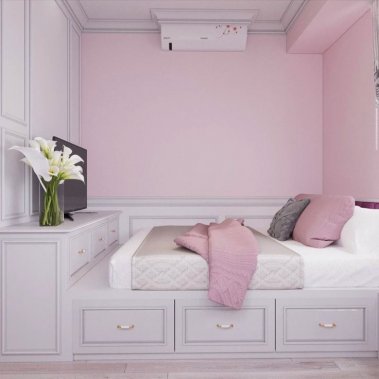 NỘI THẤT PHÒNG NGỦ 14 - GỖ MDF CHỐNG ẨM CHẠY PANEL SƠN MÀU