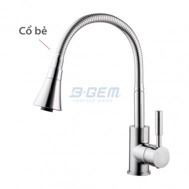 Vòi rửa chén nóng lạnh cao cấp B-Gem BG-V08