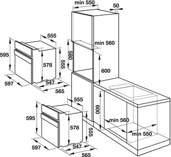 Lò nướng âm tủ Hafele HO-K60A 535.00.310