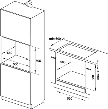 Lò nướng âm tủ Häfele HO-KT60J 535.62.511