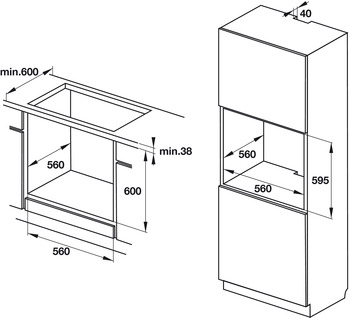 Lò nướng âm tủ Häfele HO-T60D 534.05.561