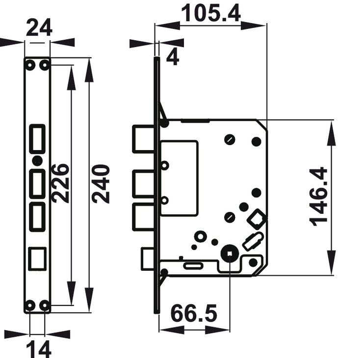 Khóa điện tử Hafele DL7900-TCB 912.05.653