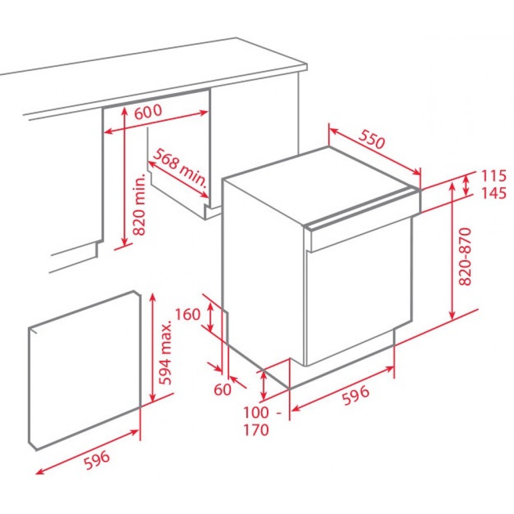 Máy Rửa Chén Teka DW8 60S 40716160 Bán Âm