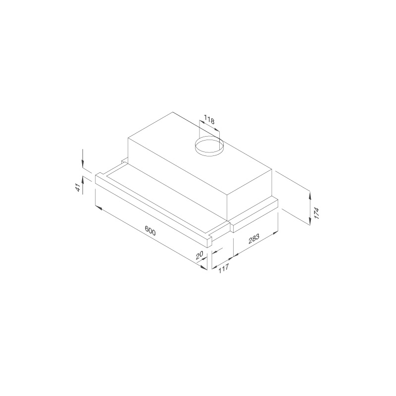 Máy hút mùi âm tủ Malloca K1506