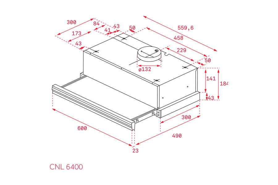 Máy hút mùi Teka CNL 6400 40436800