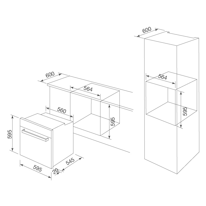 Lò nướng kết hợp vi sóng âm tủ MOV-72 CB