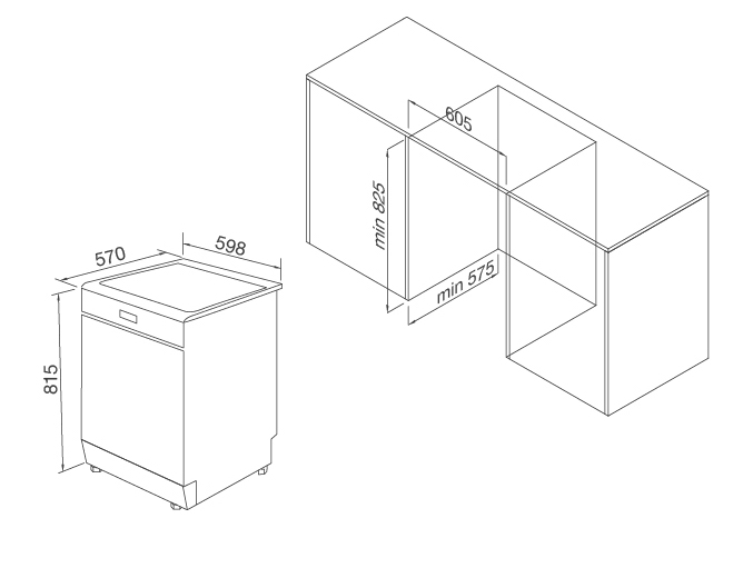 Máy rửa chén Malloca WQP12-J7309I